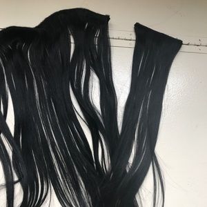 Jet black Bellami hair extensions